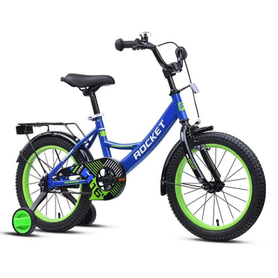 Велосипед двухколёсный 16 Rocket Gem 16.GEM.BL/GN.25 сине-зелёный 01